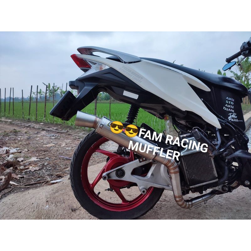 Knalpot FAM Corong Leheran Leher Cobra Vario 125 / 150 Inlet 50