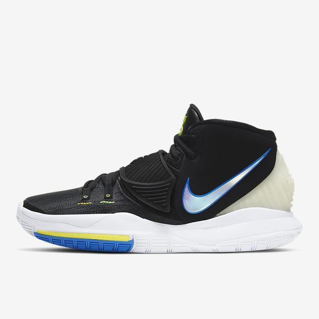 ✨ SALE SEPATU OLAHRAGA WANITA MURAH✨ NIKE KYRIE 6 GLOW IN THE DARK - HITAM, 7 ,SEPATU PRIA