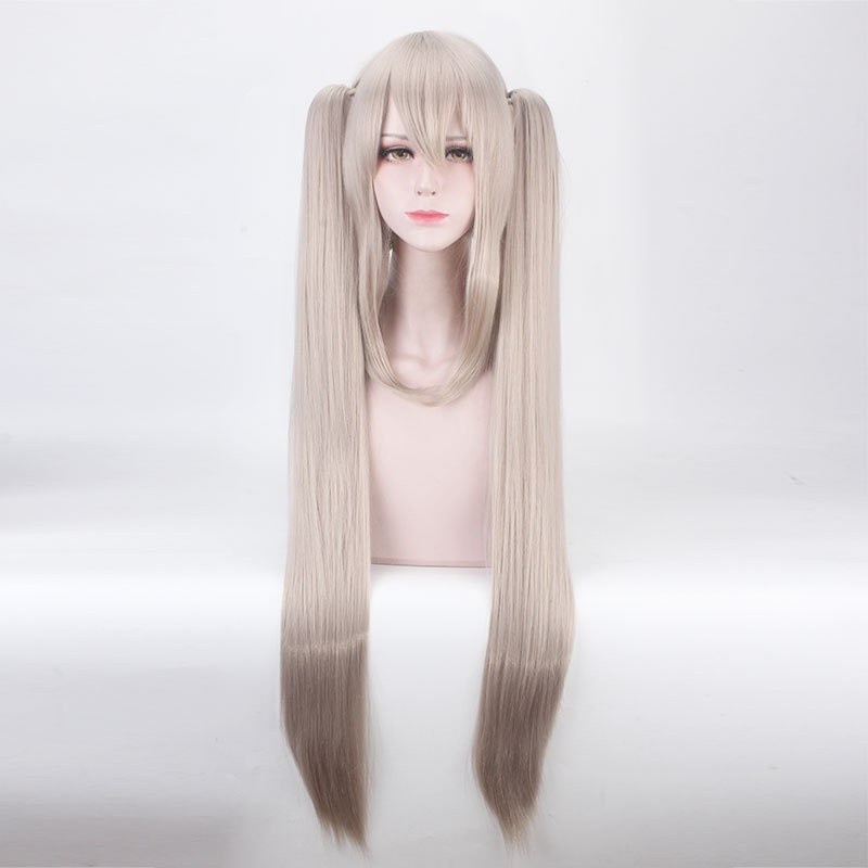 LOL-130 wig clip on rambut palsu cosplay gray marie antoinette