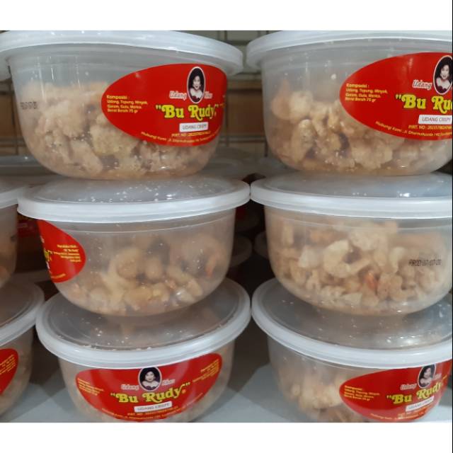 

Udang crispy Bu Rudy cup kecil, Udang Bu Rudy cup kecil 75gram stock baru**oleholeh Surabaya