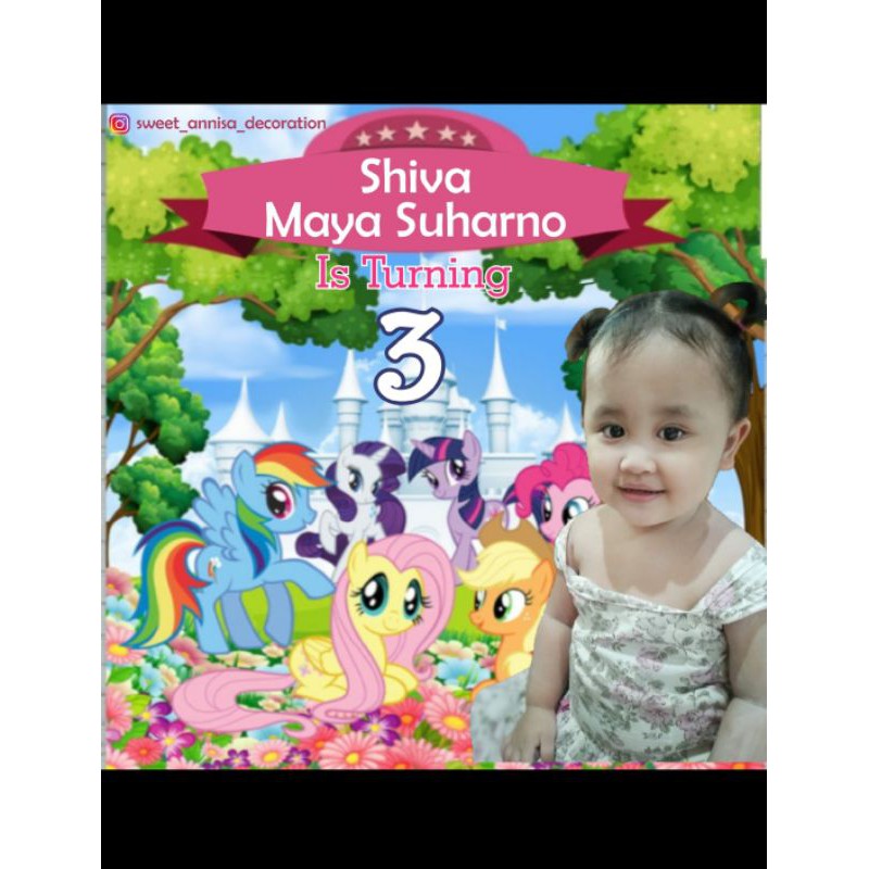Baner ulang tahun / baner ultah / backdrop
