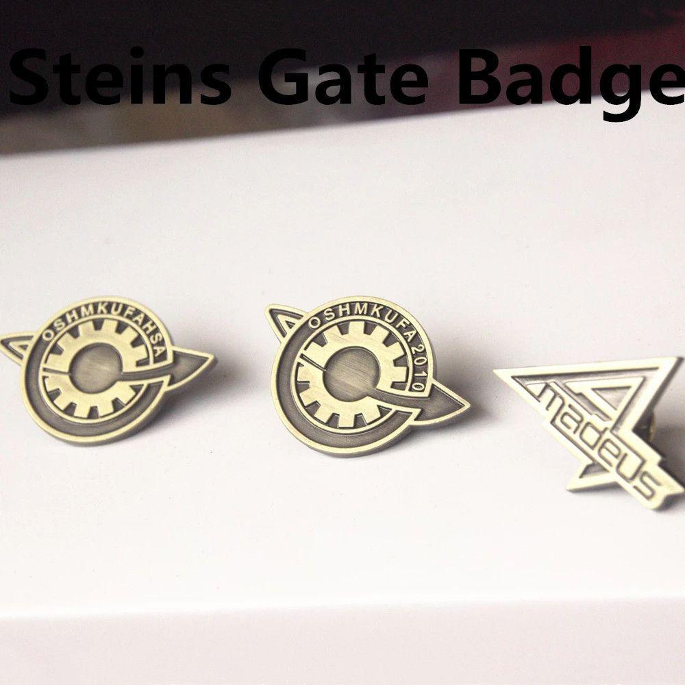 Agustina Game Steins Gate Aksesoris Cosplay Cosplay Lencana Anime Bros Kerah Pin Labmen Brooch Pins