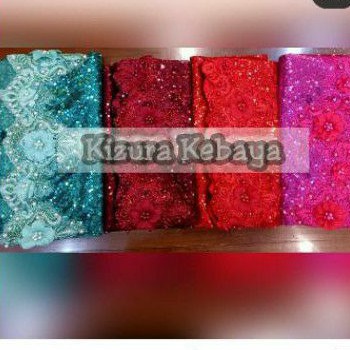 Kerudung Pengantin Slayer Selendang Seribu Payet Sequin Bordir