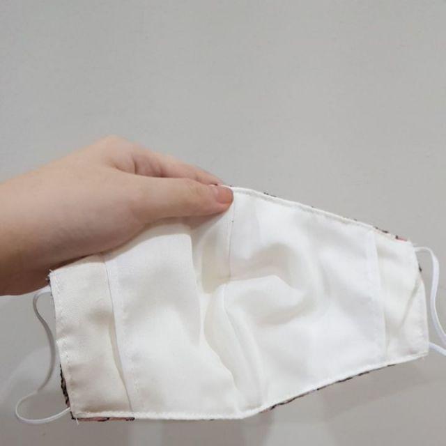 Masker Kain Brokat Cantik 3 Ply Bisa Diisi Tissue Dan Dicuci