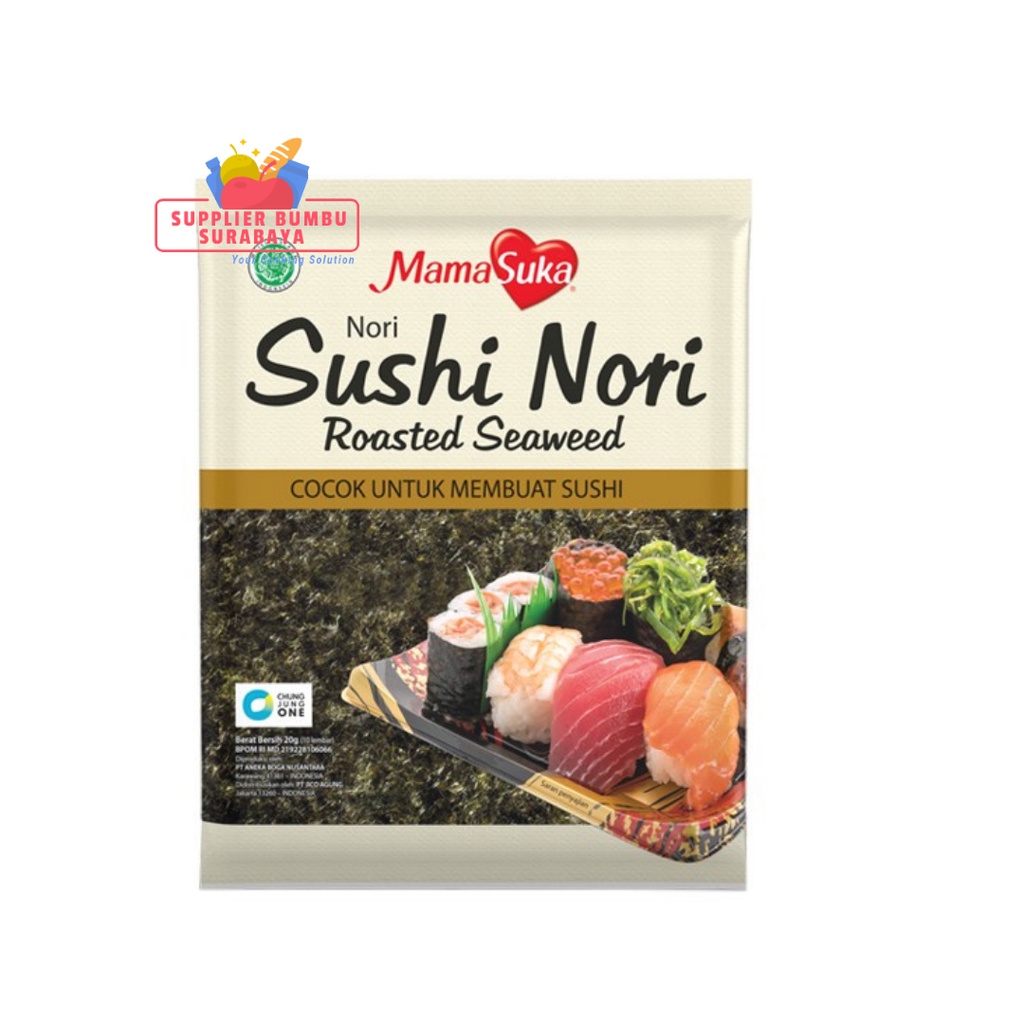 

MamaSuka Rumput Laut Gimbap Sushi Nori Roasted Seaweed 20g