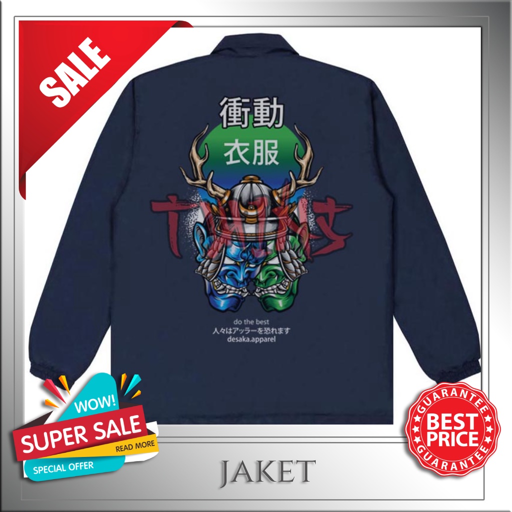 Coach Jaket THNS - Jaket Pria Bahan Premium Jaket Polos Jacket Coach Sweater Custom Bandung Distro