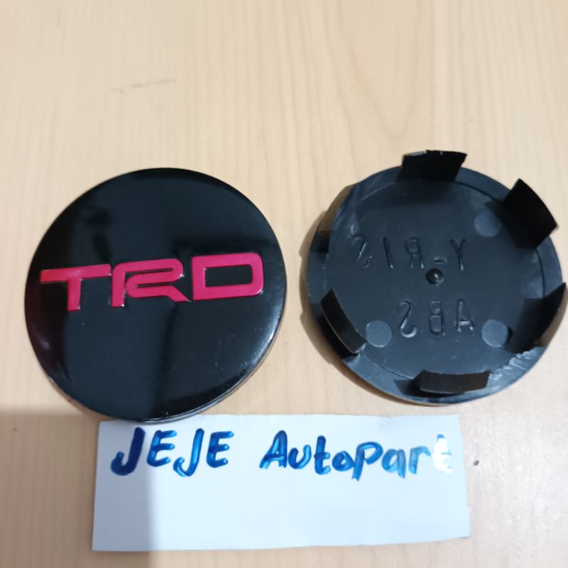 dop roda tutup as velg Yaris Vios TRD ukuran diameter 5.6cm