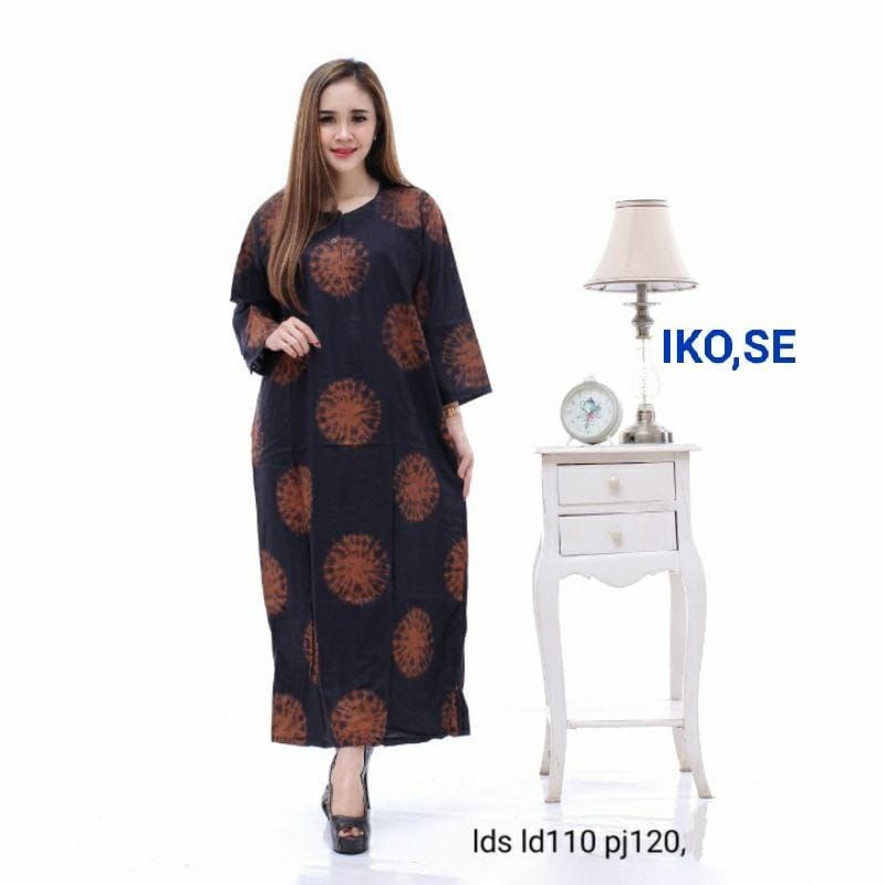 DASTER LONGDREES KENCANA UNGU LENGAN PANJANG DASTER POLA