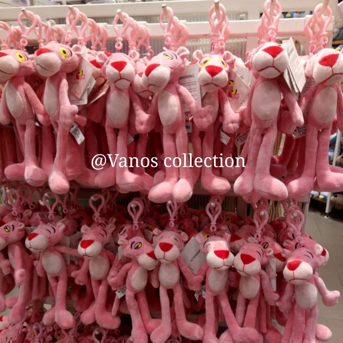 barokah miniso pink panther gantungan tas boneka