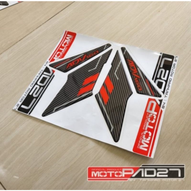 Stiker motor resin Honda Adv 160 atas footstep premium