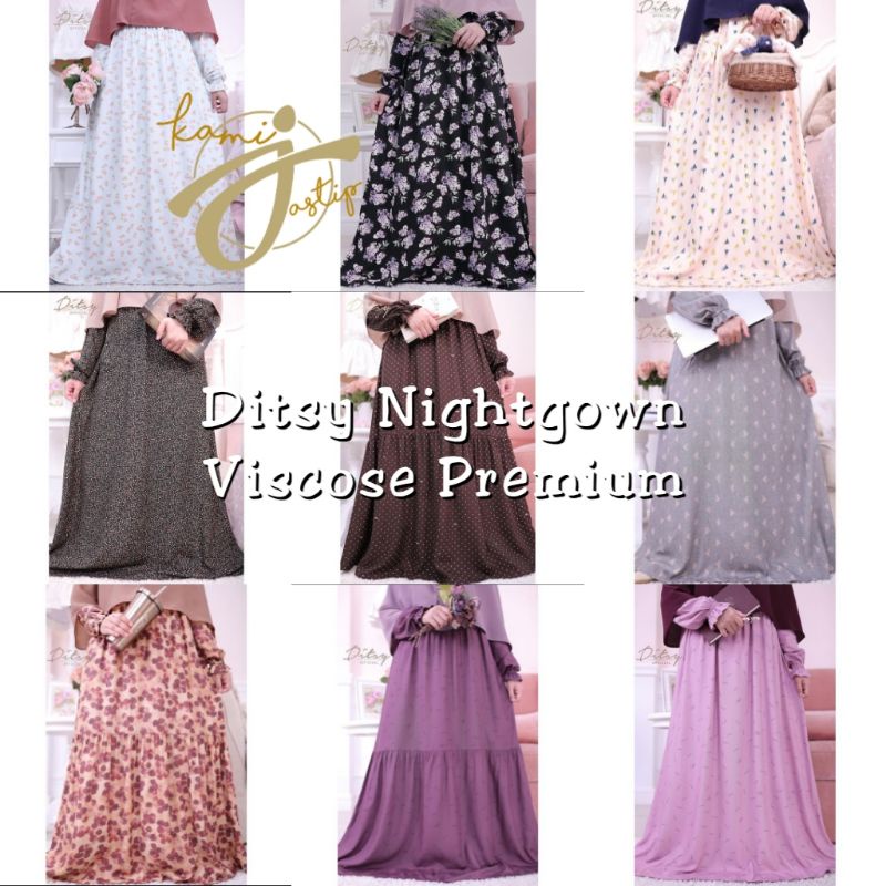 DITSY NIGHTGOWN - VISCOSE PREMIUM