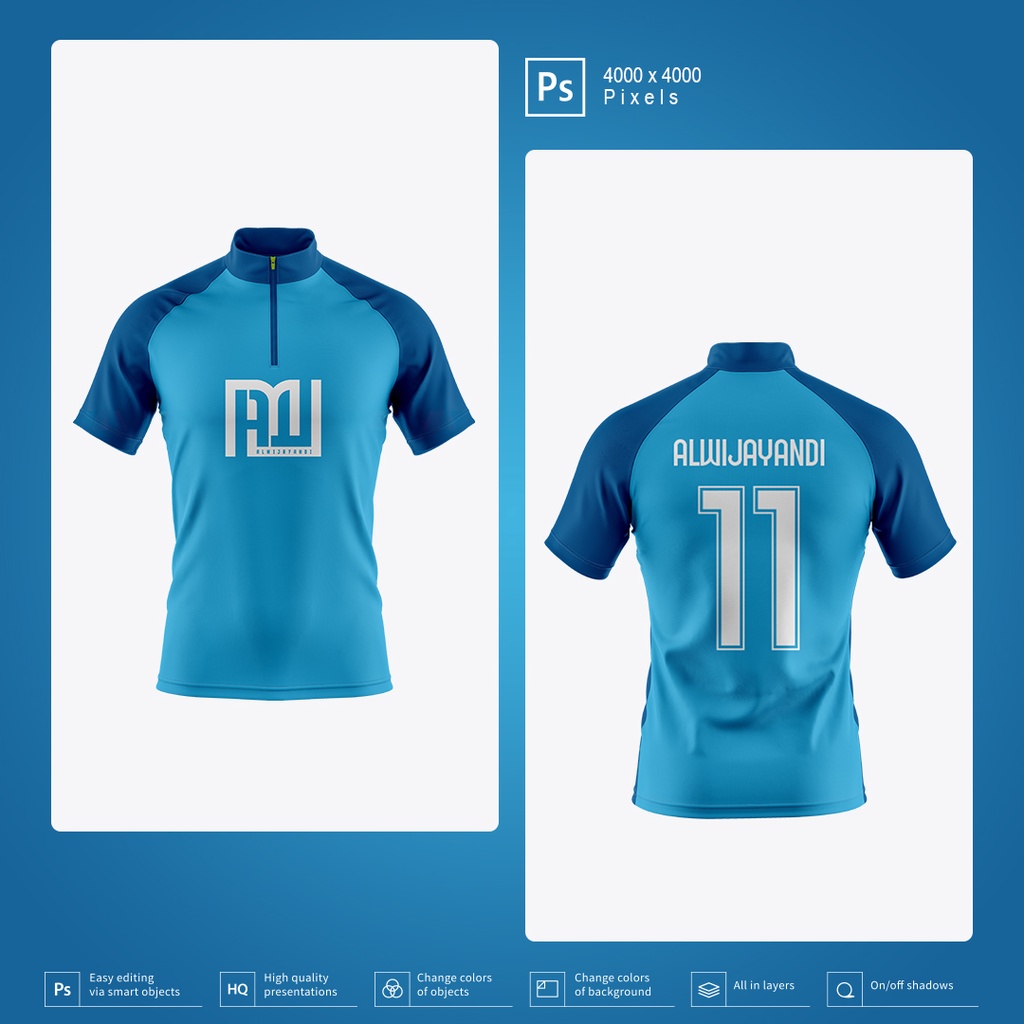 MOCKUP JERSEY SEPEDA PRIA RAGLAN - RESOLUSI 4000x4000 Pixels