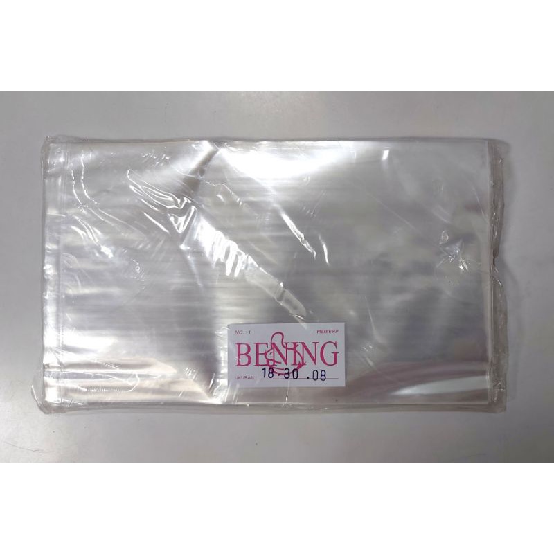 Plastik PP tebal 08 ukuran 18x30
