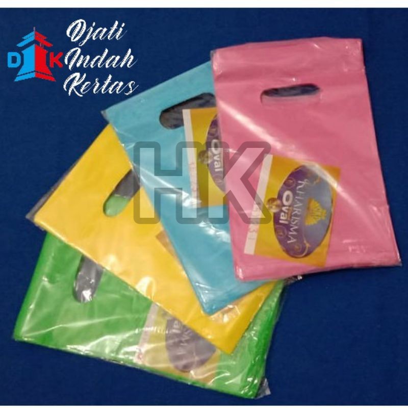 DISKON  Tas Plastik Olshop kharisma Hd Oval Pound Polos 15 x 23 (50pcs)