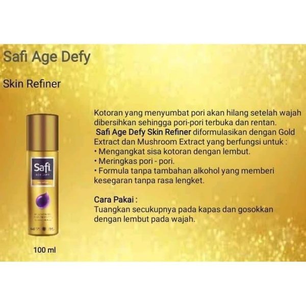 SAFI AGE DEFY Skin Refiner 100ml (BPOM) New !!