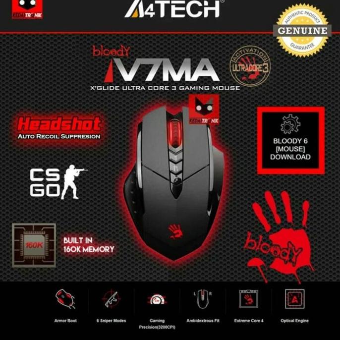 Mouse gaming a4tech bloody V7 Macro function - Mouse bloody V7MA