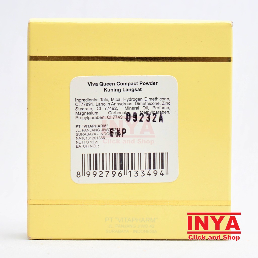 VIVA QUEEN KUNING LANGSAT COMPACT POWDER 12gr - BEDAK PADAT