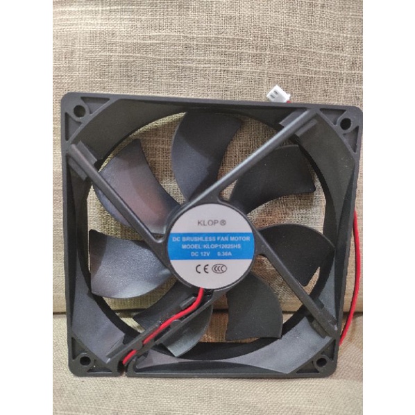 Kipas Fan DC KLOP 12V 12CM 9CM 8CM 6CM 4CM Plus Socket