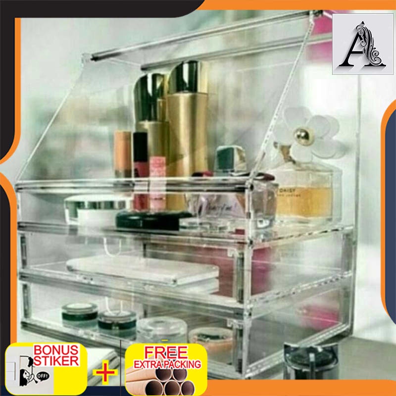 

Grosir acrylic makeup/tempat kosmetik akrilik/acrylic organizer