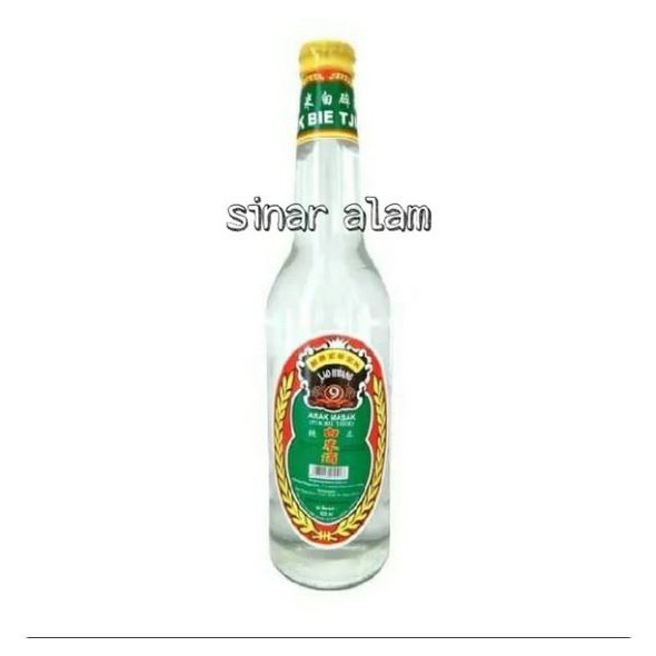 Arak putih Lao Hwang-Pek bie Tjio 600 ml/arak masak/vinegar