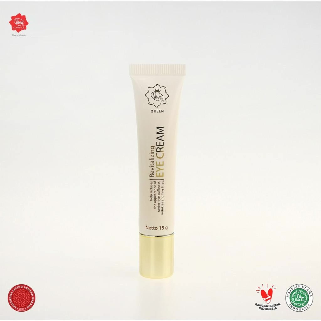 Viva Queen Revitalizing Eye Cream with Vit A, E, Olive Oil, Extract Sunflower &amp; Chamomile - 15gr