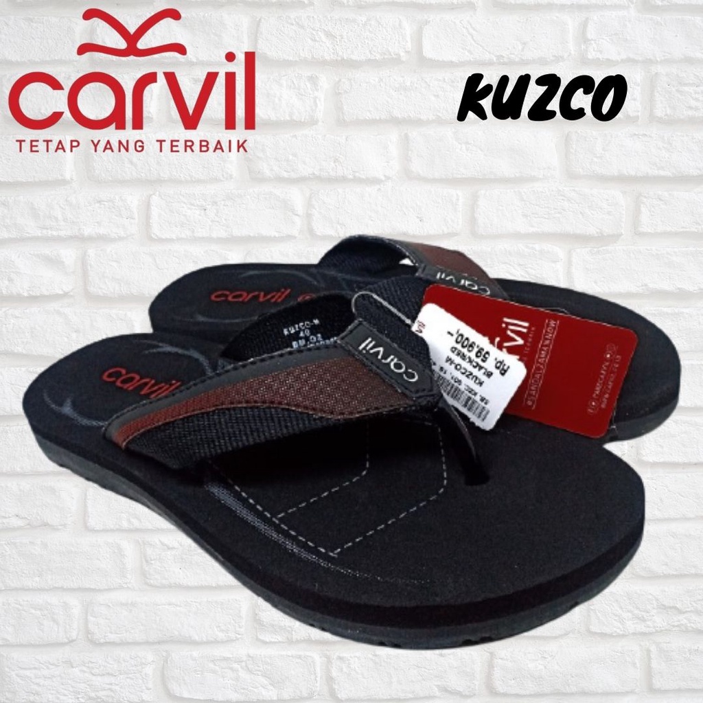 CARVIL KUZCO / Sandal Jepit Carvil Original/sandal termurah/sandal kasual/sandal pia/sandal wanita/s