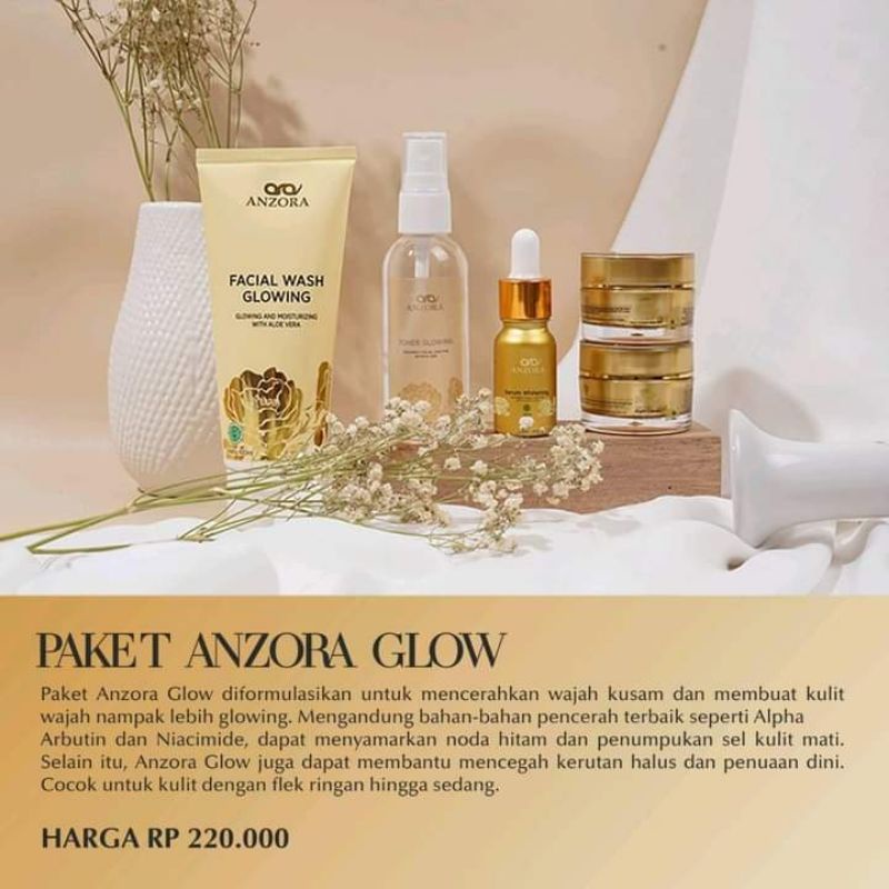 Anzora Ads - (isi sabun, day cream dan toner)