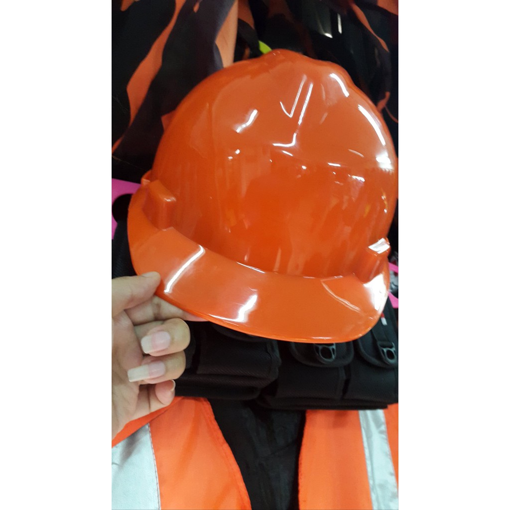 Helm Proyek Helm USA Helm Orange