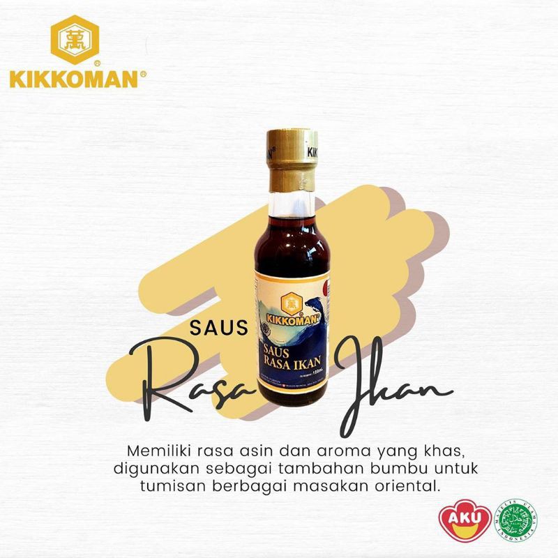 Kikkoman Fish Sauce Halal 150 ml | Saus Ikan