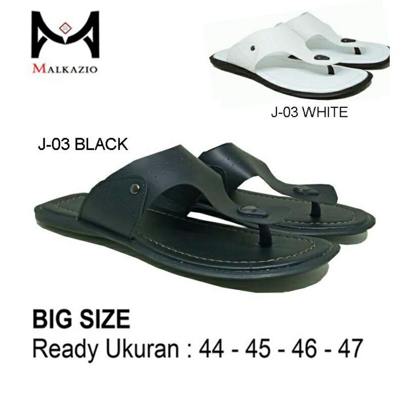 Sandal Pria size  Jumbo 44 45 46 47 Sendal Kulit Big Size Murah