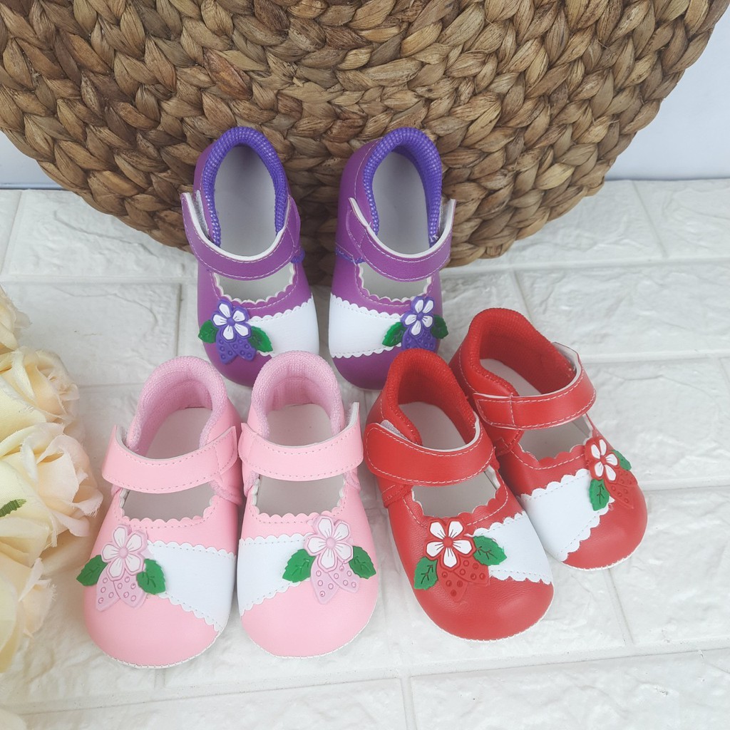 [TAMAN SEPATUKU] SEPATU TRENDY MURAH PREWALKER ANAK PEREMPUAN MOTIF BUNGA DAUN GPX02