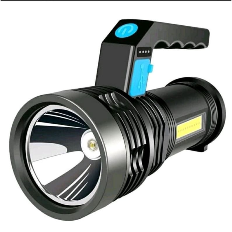 Senter LED + COB Jarak Jauh Super Terang / Senter Tangan Senter Genggam LED COB / USB CAS