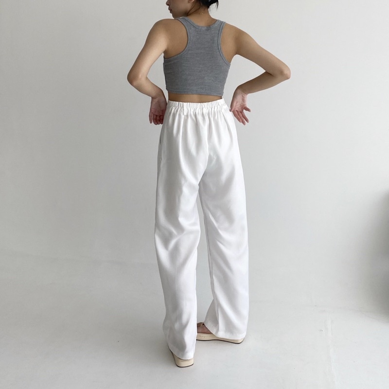 URI PANTS - POSHA Celana Panjang Highwaist Trousers Korean Basic Long Pants Highwaisted