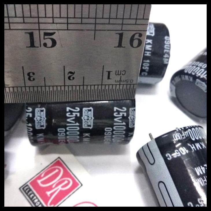 Elco Kapasitor Capasitor Nippon Chemicon 10000Uf 10000 Uf 25V 25 Volt Kode 827