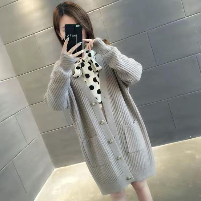 WOMAN AUTUMN SPRING WINTER KNIT BASIC CARDIGAN IMPORT JAKET WANITA KARDIGAN RAJUT