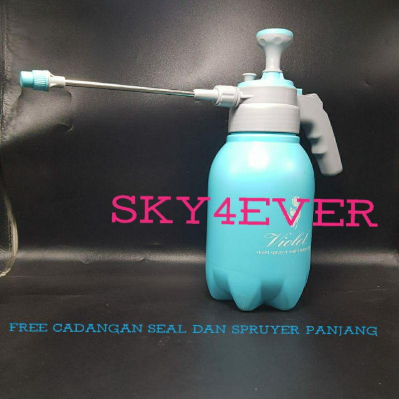 Sprayer 2 Liter Semprotan Tanaman Burung Tekanan Air Pompa Pressure Spray Jet Kyokan, Violet, Scarlet,