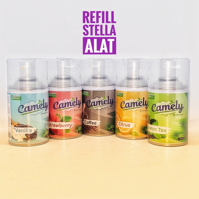 CAMELY Refill Matic air freshener 225ml Untuk Stella Alat