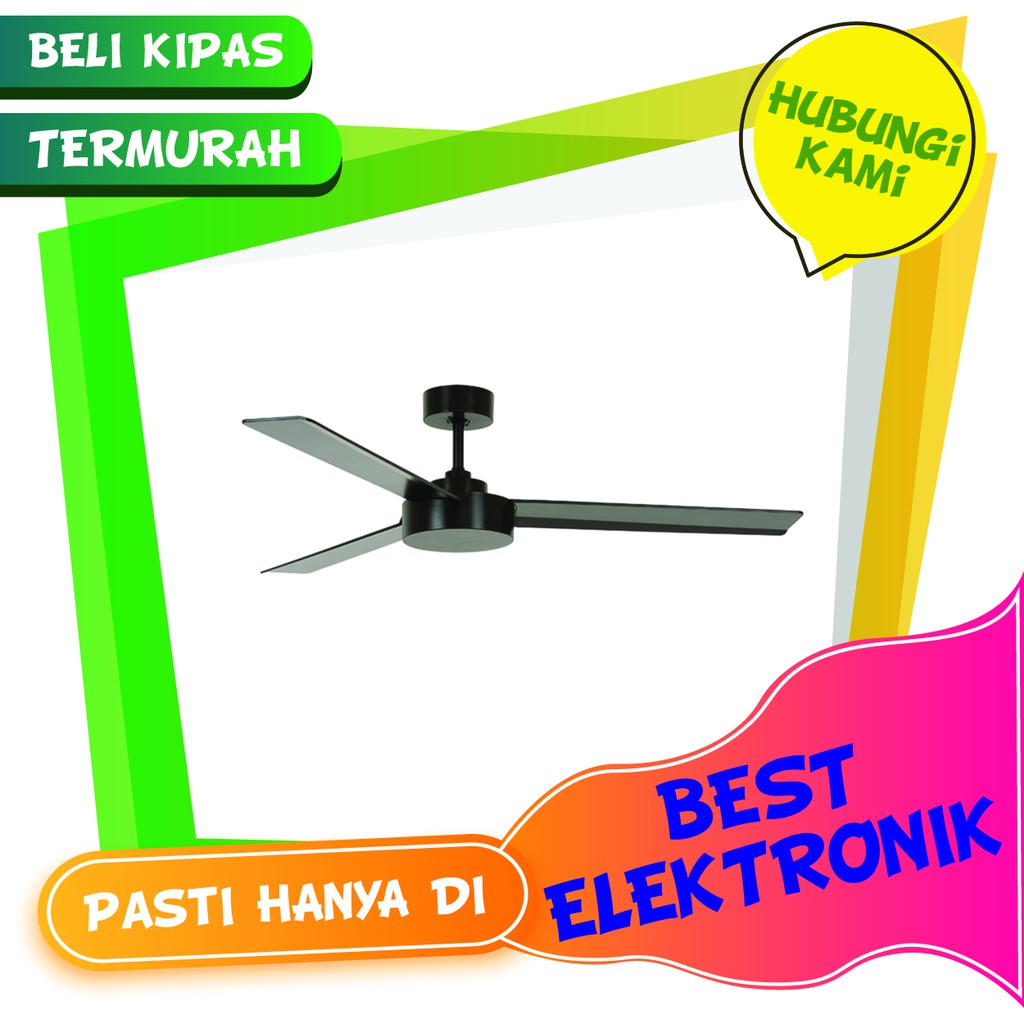 Kipas Gantung Dekoratif Mt.Edma EDMA 52in OMNI BK / ORB / WH Baling2 Hias