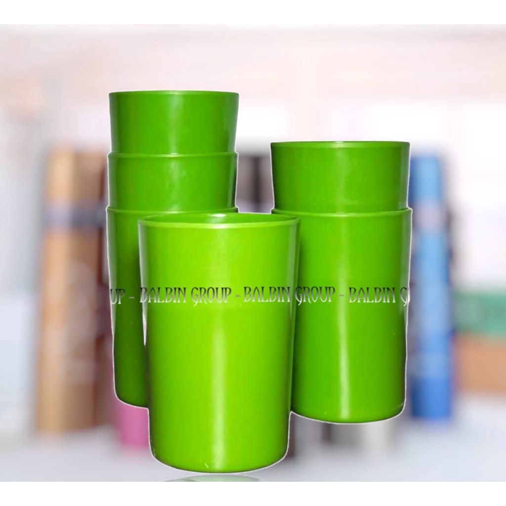 6 pcs gelas melamine terbaru unica food grade