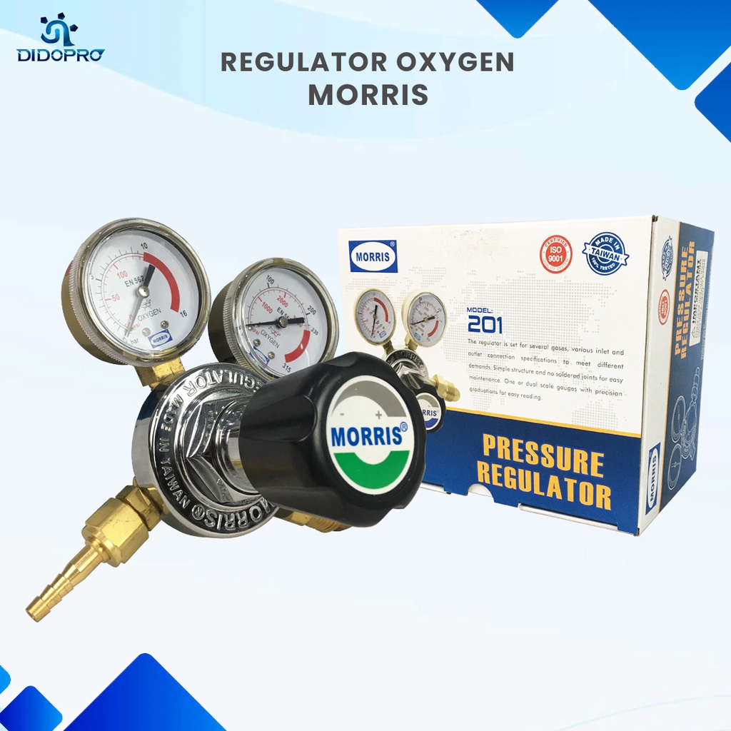 Morris 201 Regulator Oksigen Oxygen Harris Style ORIGINAL