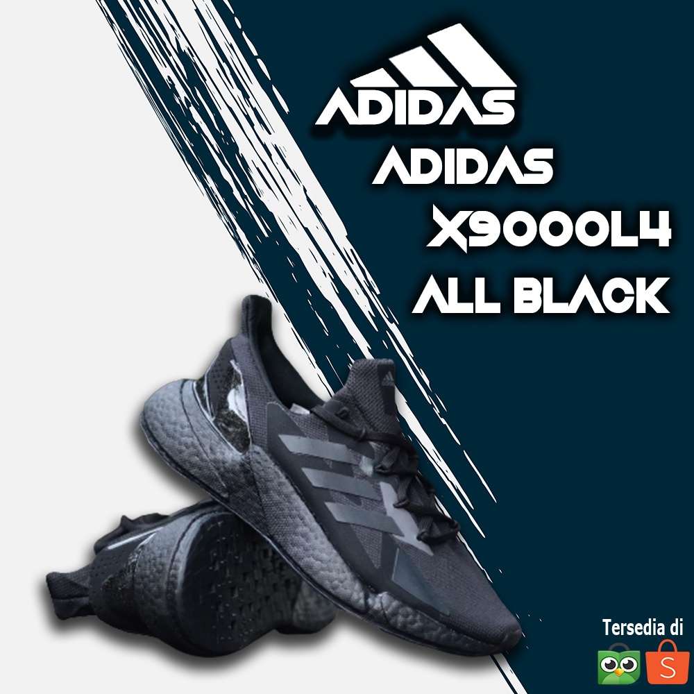 ADIDAS X9000L4 FULLBLACK ORIGINAL RESMI