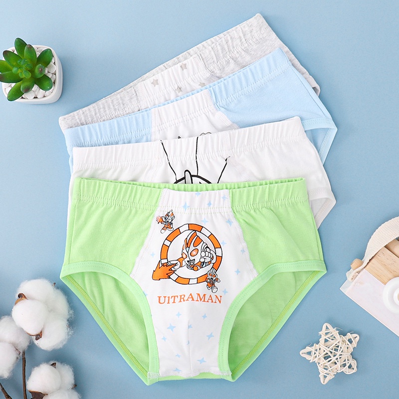 3PCS/Set Boy Panties Anak-anak Lucu Katun Lembut CD Kartun