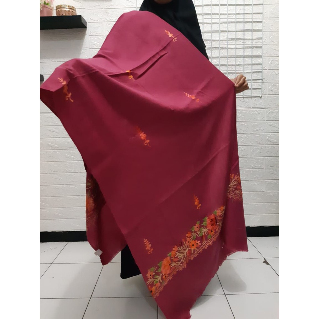 Kudung Pashmina Kashmiri Shawls with Bordir