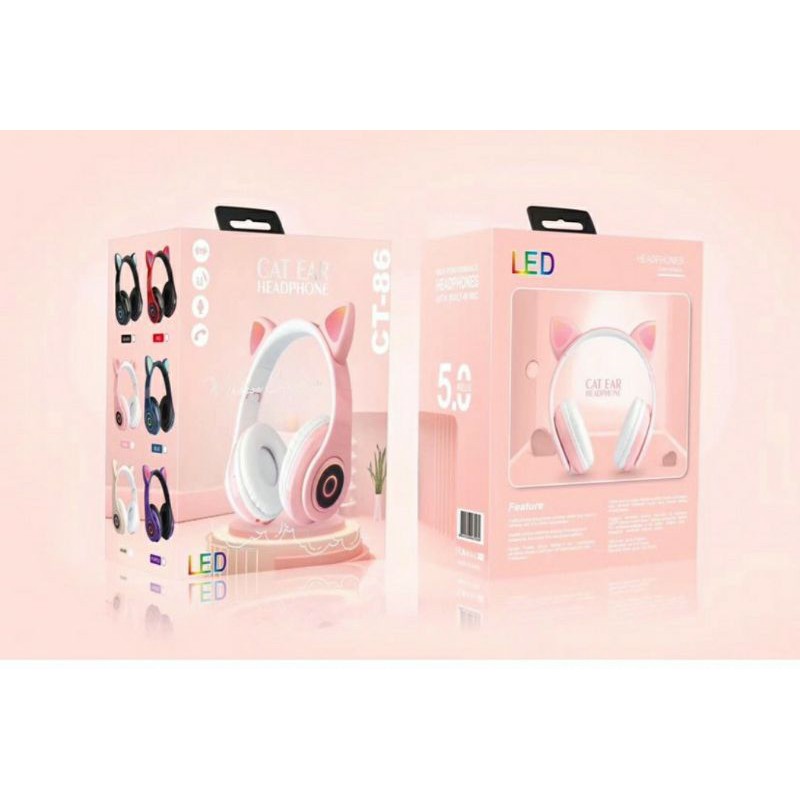 HEADSET BLUETOOTH LED CAT PXZ-B39 - HEADSET WIRELESS CAT B39 LED