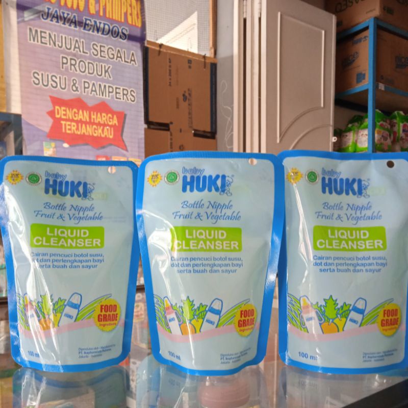 HUKI LIQUID CLEANSER 100ml / CAIRAN PENCUCI BOTOL / SABUN PENCUCI BOTOL