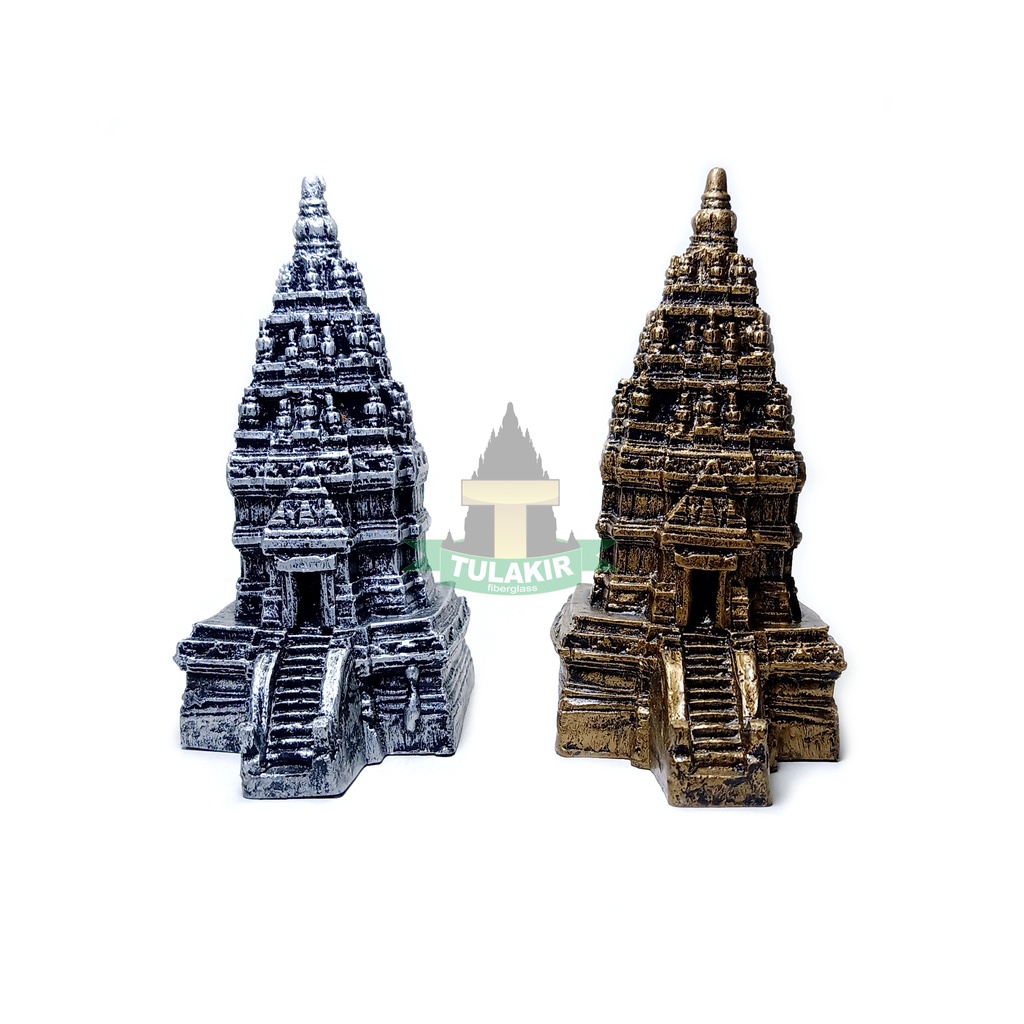 Miniatur Hiasan Aquarium Candi Prambanan Satu Pintu Tulakir Fiberglass