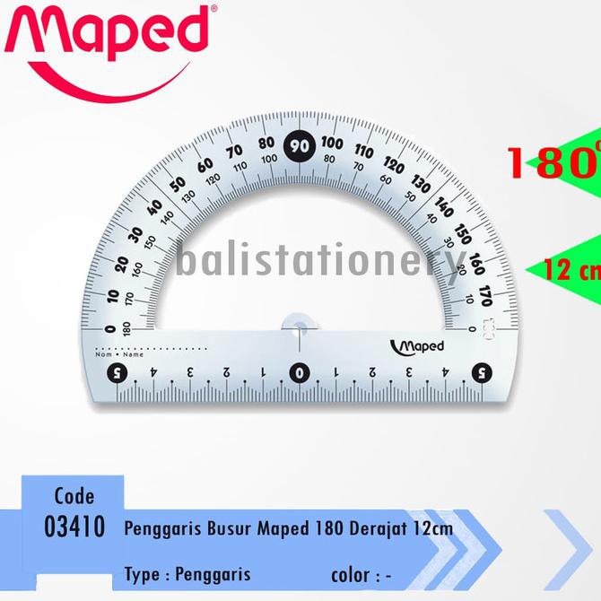 

Ready Oke] Penggaris Busur Maped 180 Degree 12Cm