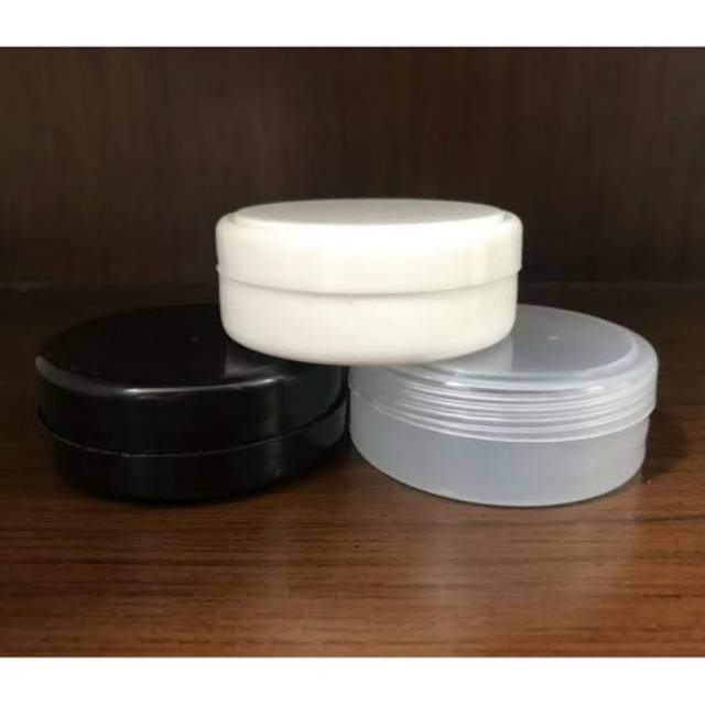 PP2 Pot 50gram Pomade | Jar 50gr Gel Gatsby | Wadah isi ulang lulur scrub krim 50g| Putih Hitam 50 gram