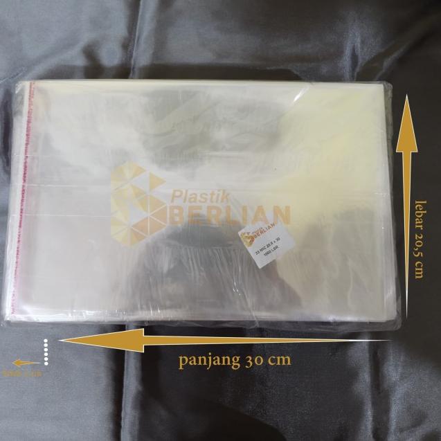

20,5 x 30 cm Plastik OPP TEBAL (100 lbr) (lem/seal)