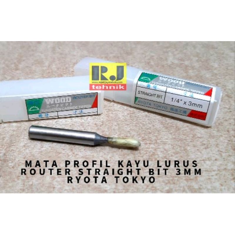 mata router lurus/straight bit 4mm